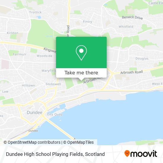 Dundee High School Playing Fields map