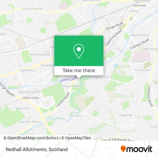 Redhall Allotments map