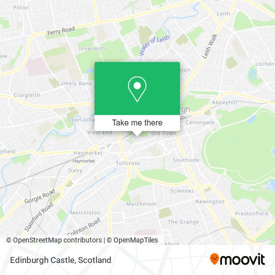 Edinburgh Castle map