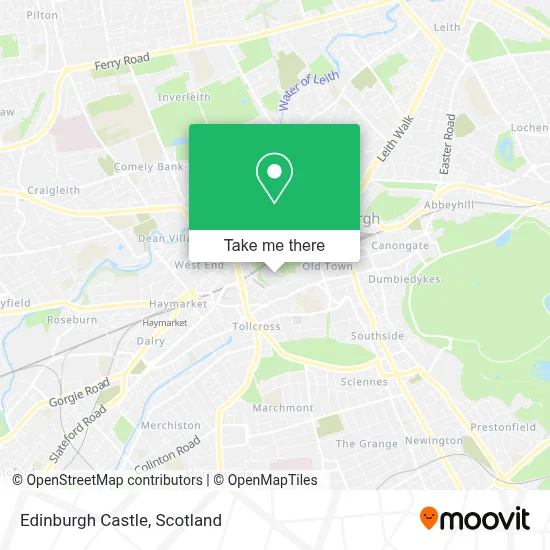 How to Get to Edinburgh Castle by Bus, Train or Light Rail?