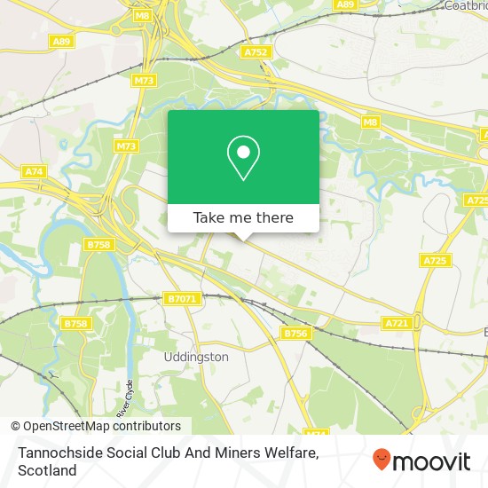 Tannochside Social Club And Miners Welfare map
