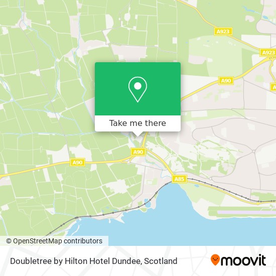 Doubletree by Hilton Hotel Dundee map