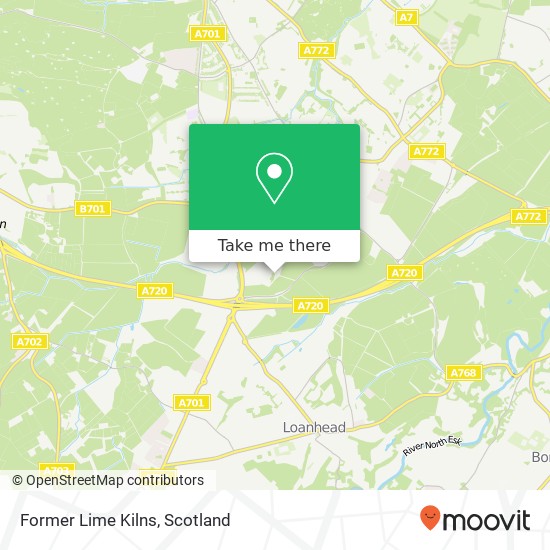 Former Lime Kilns map