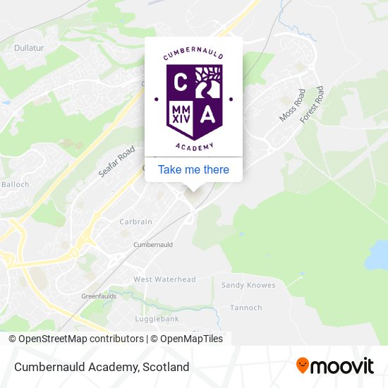 Cumbernauld Academy map