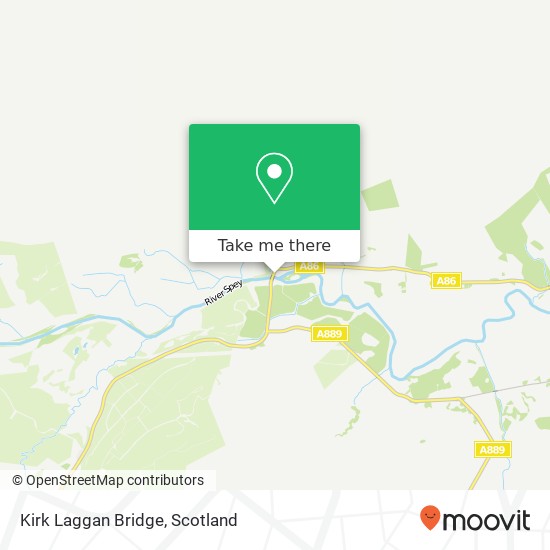 Kirk Laggan Bridge map