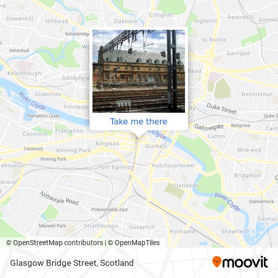 Glasgow Bridge Street map