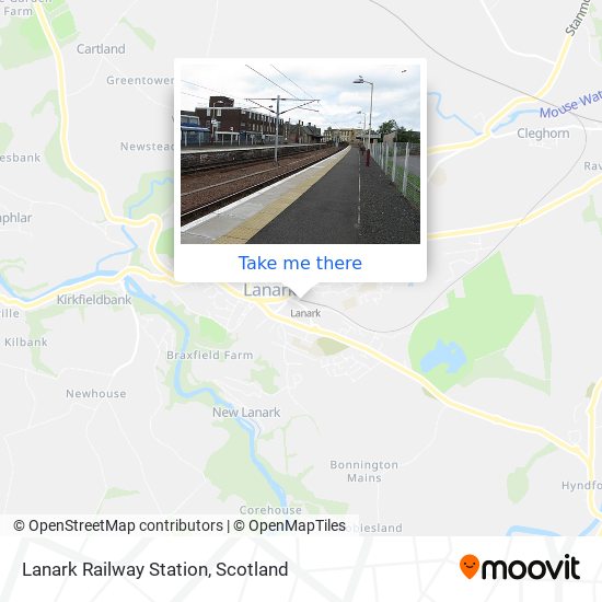 Lanark Railway Station map