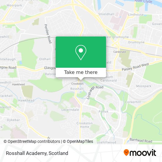 Rosshall Academy map