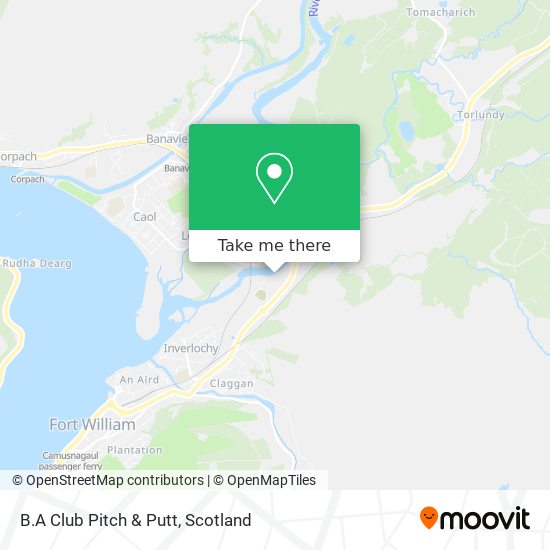 B.A Club Pitch & Putt map