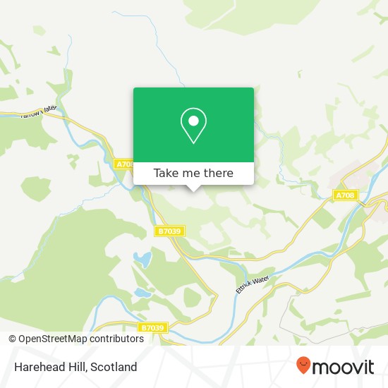 Harehead Hill map