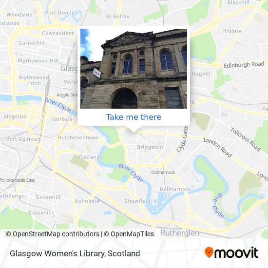 Glasgow Women's Library map