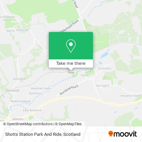 Shotts Station Park And Ride map