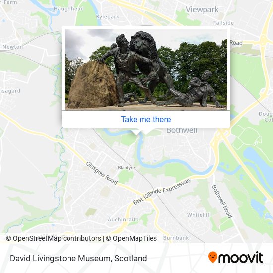David Livingstone Museum map