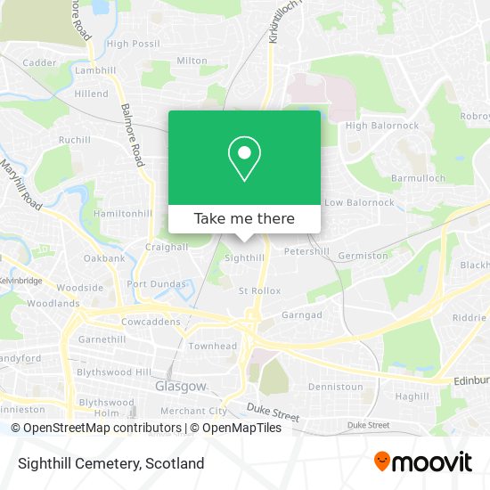 Sighthill Cemetery map