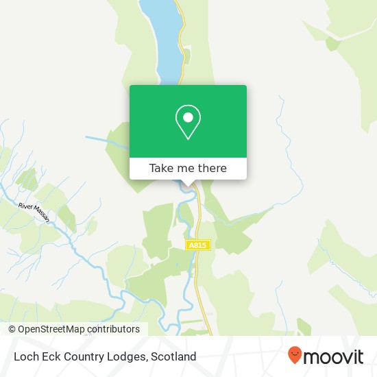 Loch Eck Country Lodges map