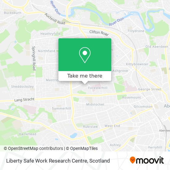 Liberty Safe Work Research Centre map