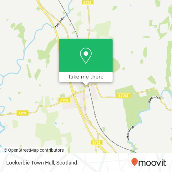 Lockerbie Town Hall map