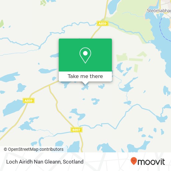 Loch Airidh Nan Gleann map