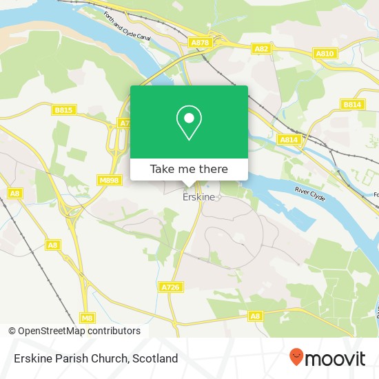 Erskine Parish Church map