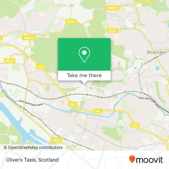 Oliver's Taxis map