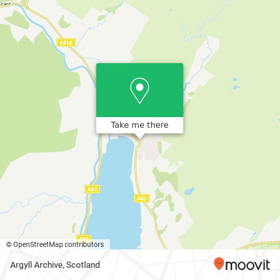 Argyll Archive map