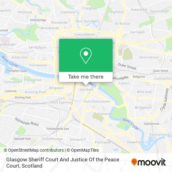 Glasgow Sheriff Court And Justice Of the Peace Court map
