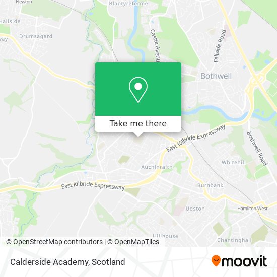 Calderside Academy map