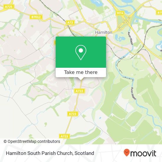 Hamilton South Parish Church map