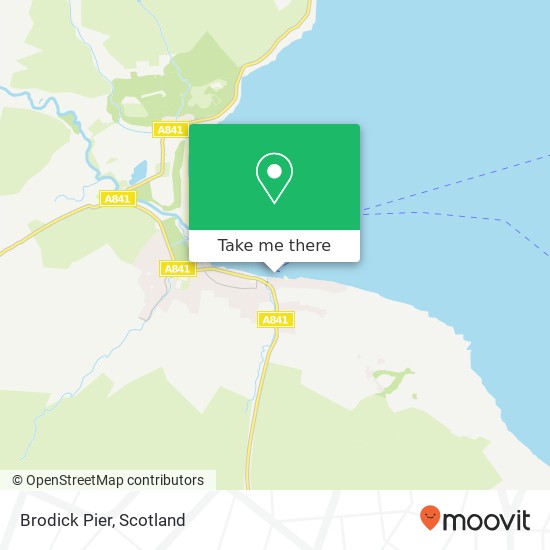 Brodick Pier map