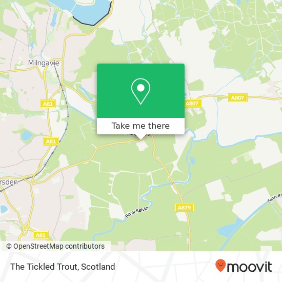 The Tickled Trout map