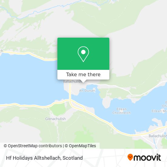 Hf Holidays Alltshellach map