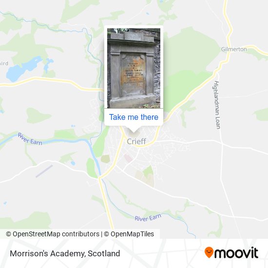 Morrison's Academy map