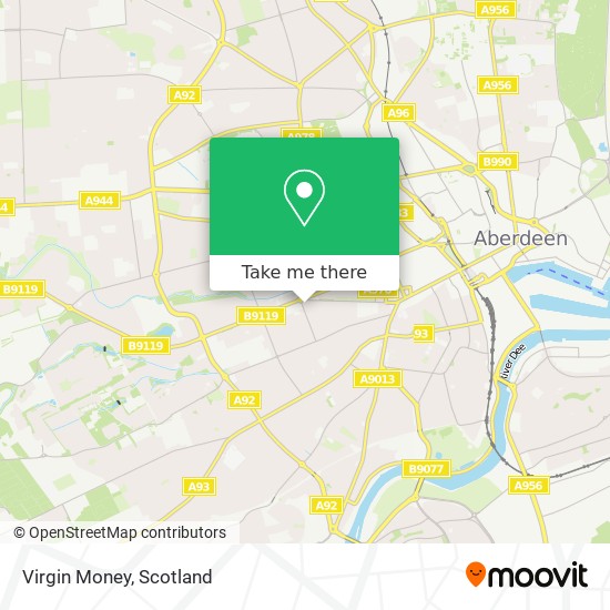 Virgin Money map