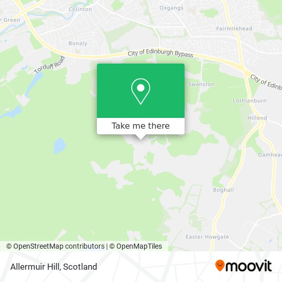 Allermuir Hill map