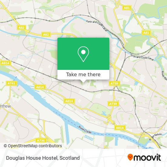Douglas House Hostel map