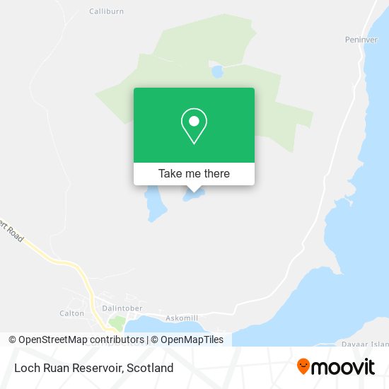Loch Ruan Reservoir map