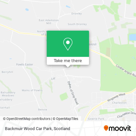 Backmuir Wood Car Park map
