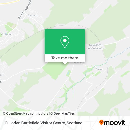 Culloden Battlefield Visitor Centre map