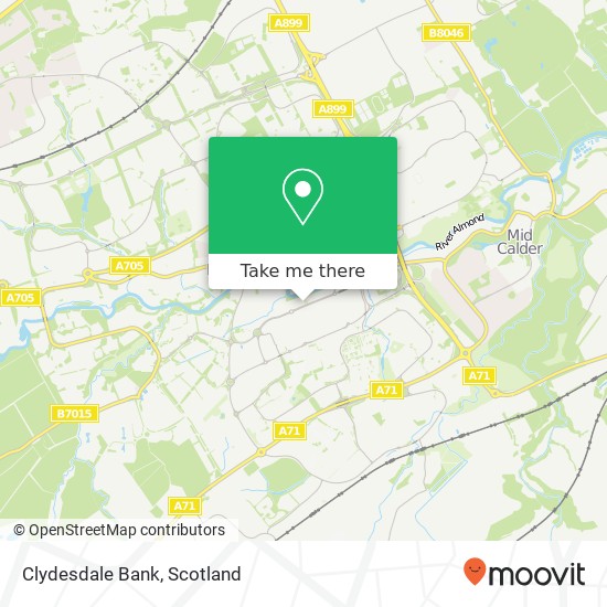 Clydesdale Bank map