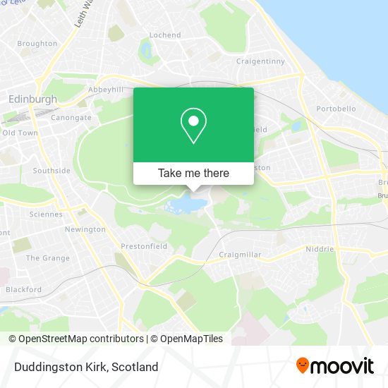 Duddingston Kirk map
