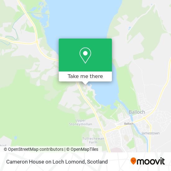 Cameron House on Loch Lomond map