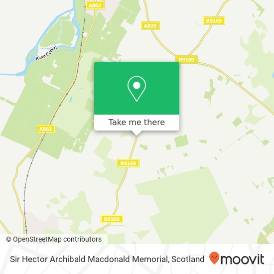 Sir Hector Archibald Macdonald Memorial map