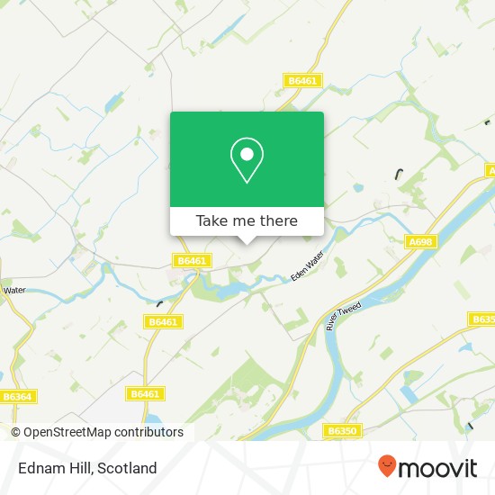 Ednam Hill map