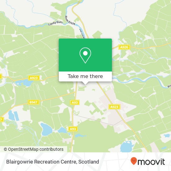 Blairgowrie Recreation Centre map