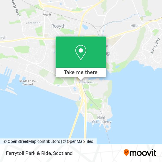 Ferrytoll Park & Ride map