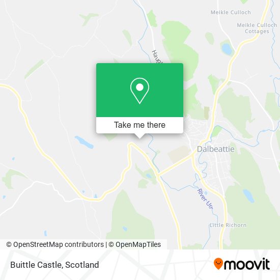 Buittle Castle map