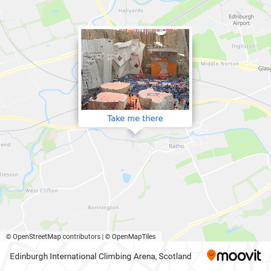 Edinburgh International Climbing Arena map