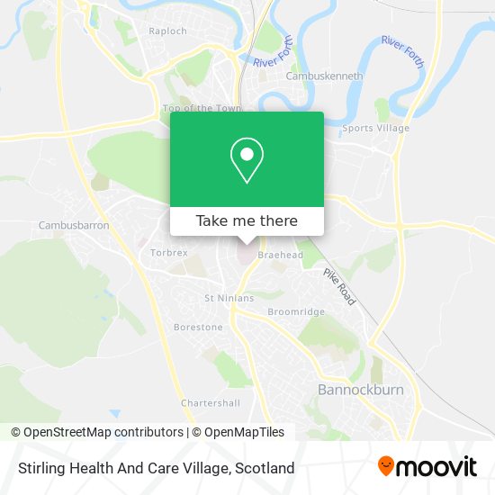 Stirling Health And Care Village map