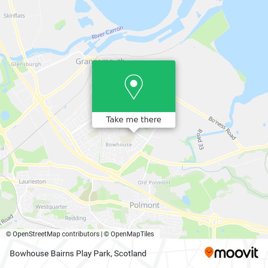 Bowhouse Bairns Play Park map