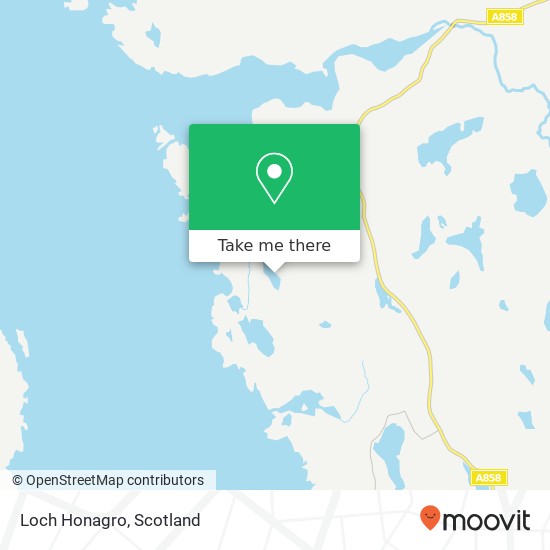Loch Honagro map